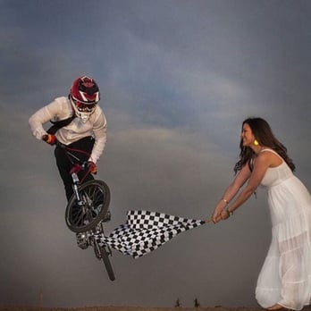 Thournir Productions - My husband is a Professional BMX rider and this was one of our engagement photos. - Video/Film Production Near Me Thournir Productions - My husband is a Professional BMX rider and this was one of our engagement photos. - Video/Film Production Near Me