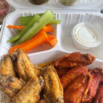 Hot Wings Cafe - Lemon Pepper and Extra Hot Wings (all flats). - Chicken Wings Near Me - Los Angeles, California Hot Wings Cafe - Lemon Pepper and Extra Hot Wings (all flats). - Chicken Wings Near Me - Los Angeles, California