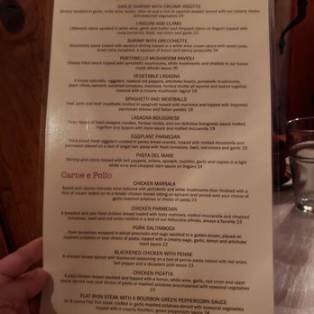 Cafe Della Via - Menu - Back - Italian Near Me - Cayucos, California