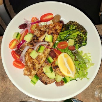 Grille 620 - Branzino (mediterranean medley, broccolini, lemon vinaigrette) - Seafood Near Me - Ellicott City, Maryland