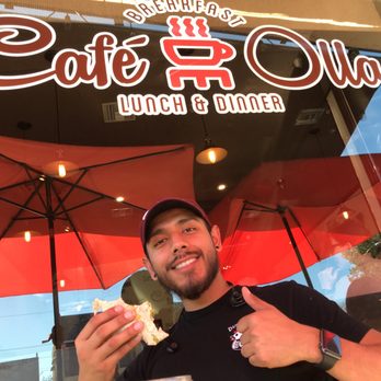 Cafe De Olla - Enjoying an okay All-n-One burrito! - American Near Me - Burbank, California Cafe De Olla - Enjoying an okay All-n-One burrito! - American Near Me - Burbank, California