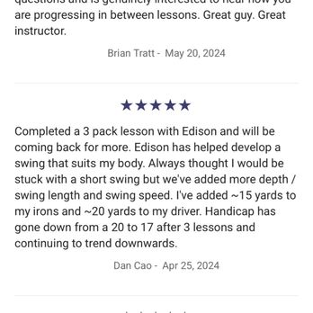 Edison Tran Golf - Golf Lessons Near Me Edison Tran Golf - Golf Lessons Near Me