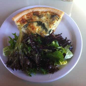 Creekside Bakery - Lunch! Artichoke, Spinach & Feta Quiche with delicious salad. - Bakeries Near Me - Novato, California Creekside Bakery - Lunch! Artichoke, Spinach & Feta Quiche with delicious salad. - Bakeries Near Me - Novato, California