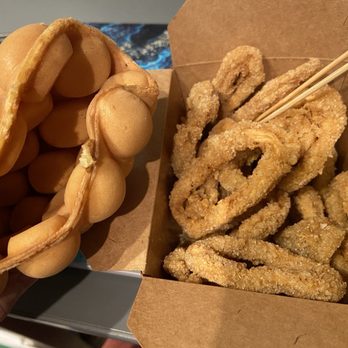 Suptea Lab - Egg waffle and calamari - Bubble Tea Near Me - Oakland, California