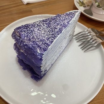 Prince Tea House - Edison - Purple yam Millie crêpes cake - Desserts Near Me - Edison, New Jersey