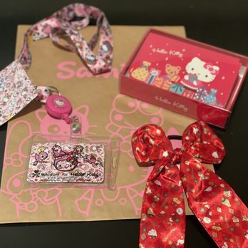 Sanrio Pasadena - My new badge reel and bow is super cute ~ - Toy Stores Near Me - Pasadena, California