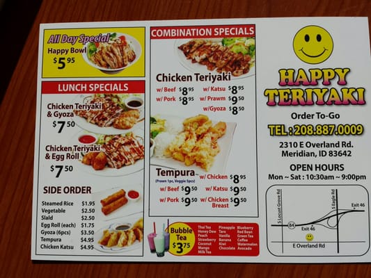 Menu photo 4 Happy Teriyaki Meridian, ID