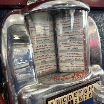 Bert's Diner - Mini jukebox on the tables. They don't work, just a fun display. - Diners Near Me - Elk Grove, California Bert's Diner - Mini jukebox on the tables. They don't work, just a fun display. - Diners Near Me - Elk Grove, California