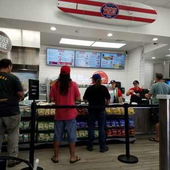 Jersey Mike's Subs - The ordering counter area.......they were very busy that day I came here. - Sandwiches Near Me - Wailuku, Hawaii Jersey Mike's Subs - The ordering counter area.......they were very busy that day I came here. - Sandwiches Near Me - Wailuku, Hawaii