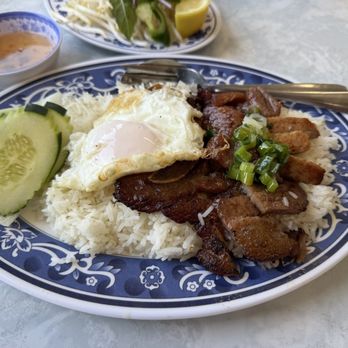 Pho Phuong Nine Restaurant - #41 pork chop with egg rice plate - Vietnamese Near Me - Fresno, California Pho Phuong Nine Restaurant - #41 pork chop with egg rice plate - Vietnamese Near Me - Fresno, California