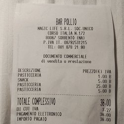 Pollio - Receipt
