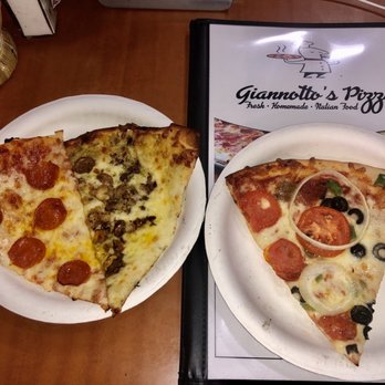 Giannotto's Pizzaria - Pepperoni, mushroom and vegetable slice - Pizza Near Me - Wailuku, Hawaii Giannotto's Pizzaria - Pepperoni, mushroom and vegetable slice - Pizza Near Me - Wailuku, Hawaii