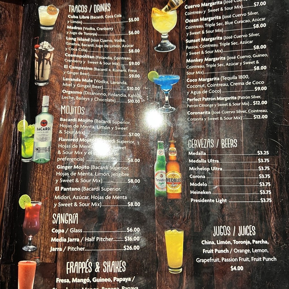 El Platanal - Drinks Menu - Puerto Rican Near Me - San Juan, Puerto Rico El Platanal - Drinks Menu - Puerto Rican Near Me - San Juan, Puerto Rico