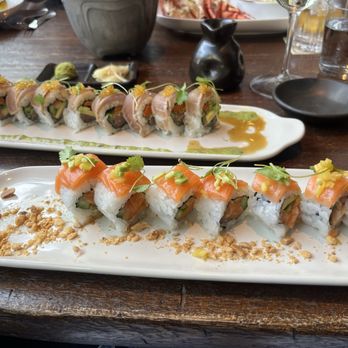 Water Grill - Denver - King salmon roll + Trojan roll - Seafood Near Me - Denver, Colorado