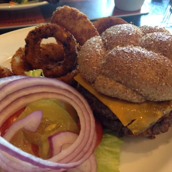 Lakeside Bistro - Double angus burger with onion rights. Delicious! ($14). Great service and ambiance. - American Near Me - Santa Ana, California Lakeside Bistro - Double angus burger with onion rights. Delicious! ($14). Great service and ambiance. - American Near Me - Santa Ana, California