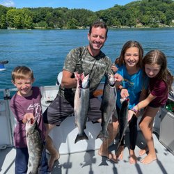 Torch Time Charters North - Room to fish with the entire family on Torch Lake!