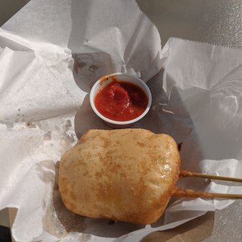 Sideways Farm & Brewery - Gouda on a stick from Sweet Cheesus - Breweries Near Me - Etowah, North Carolina Sideways Farm & Brewery - Gouda on a stick from Sweet Cheesus - Breweries Near Me - Etowah, North Carolina