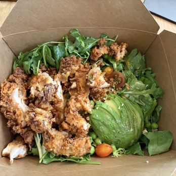 Slab Sandwiches + Pie - Slab Seasonal Salad with Fried Chicken - Sandwiches Near Me - Seattle, Washington Slab Sandwiches + Pie - Slab Seasonal Salad with Fried Chicken - Sandwiches Near Me - Seattle, Washington