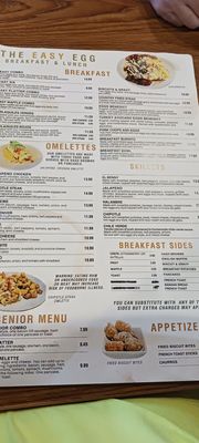 Menu photo 1 The Easy Egg Breakfast & Lunch Wichita, KS Menu photo 1 The Easy Egg Breakfast & Lunch Wichita, KS