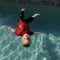 Lifesaver Aquatics - He's able to float on his own thanks to Ms. Amy