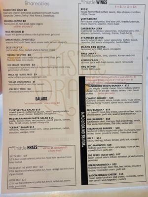 Menu photo 5 Thistle Draftshop Spring, TX