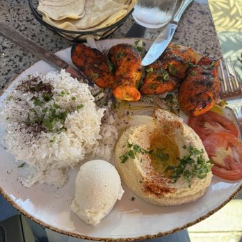 Amardeen Cafe - Chicken Kebab Entree - Mediterranean Near Me - San Diego, California