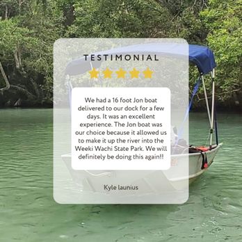Overnight Boat Rental - Happy Boat Rental customer Weeki Wachee - Boat Tours Near Me Overnight Boat Rental - Happy Boat Rental customer Weeki Wachee - Boat Tours Near Me