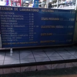 Centro Medico Senabil - Lista de precios