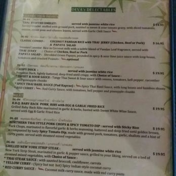 NaraDeva Thai Restaurant - Menu - Thai Near Me - Orlando, Florida