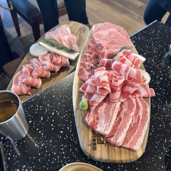 SOT BBQ - Wagyu sampler and pork sampler on deck! - Korean Near Me - San Diego, California SOT BBQ - Wagyu sampler and pork sampler on deck! - Korean Near Me - San Diego, California
