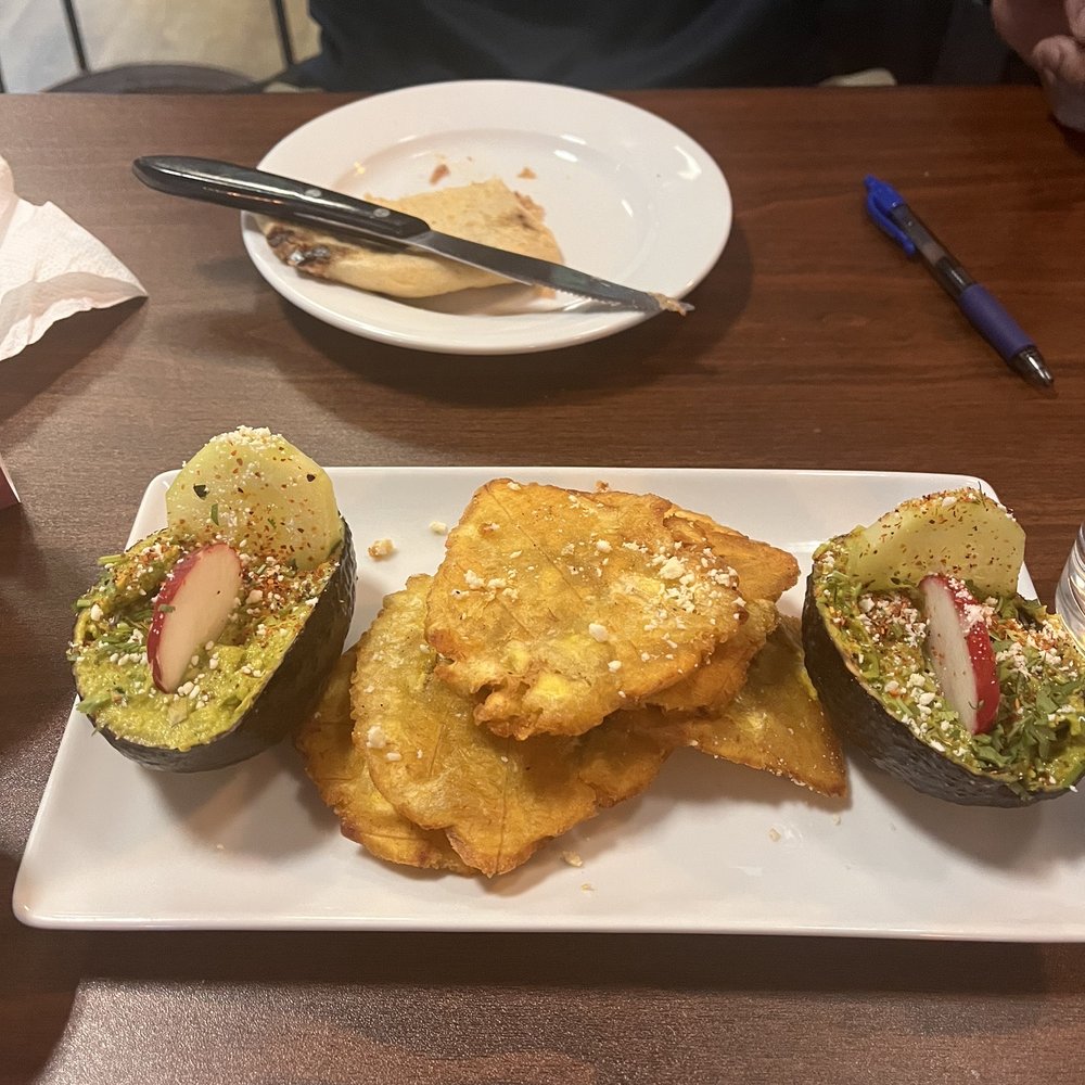 La Casa De Juan - Plantains and Guacamole . This was really good you can taste the hints of lime and what looks like little cheese on the plantains! - Mexican Near Me - Orange, New Jersey La Casa De Juan - Plantains and Guacamole . This was really good you can taste the hints of lime and what looks like little cheese on the plantains! - Mexican Near Me - Orange, New Jersey