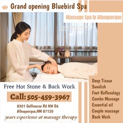 Bluebird Spa - Swedish Massage is a type of massage therapy that uses long, smooth strokes to help relax the body...