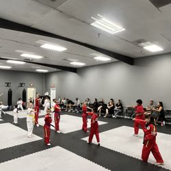 Tom Vo's Taekwondo - Huntington Beach - Learning poomse to get ready for belt testing.