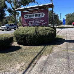 Aunt Jennys Country Buffet - Aunt Jenny's outdoor sign.