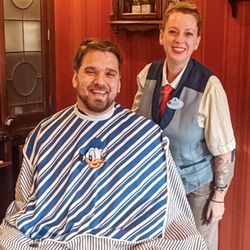 Harmony Barber Shop - Even a photo with Rosie after the haircut