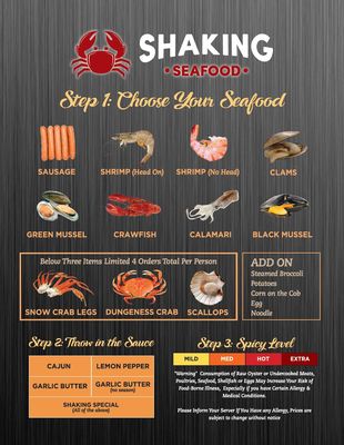 Shaking seafood by null