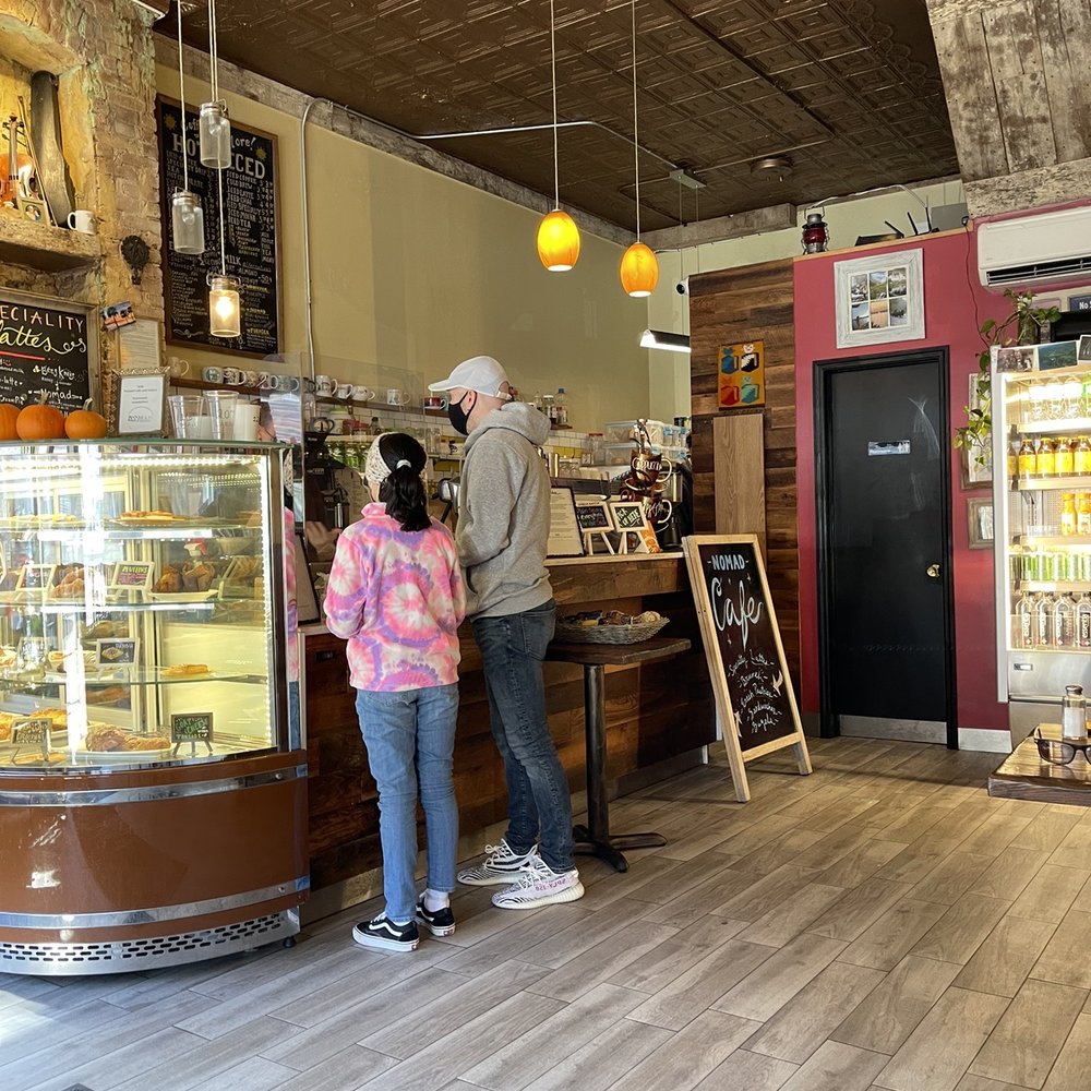 Nomad Cafe & Eatery - Counter featuring my daughter and fiancé lol - Cafes Near Me - Ridgewood, New York Nomad Cafe & Eatery - Counter featuring my daughter and fiancé lol - Cafes Near Me - Ridgewood, New York