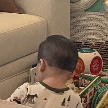 Kid's Kuts - Strangely high line across back of his head. 2 inches higher than his natural hair line. Also sides are not symmetric. - Hair Salons Near Me - Encinitas, California Kid's Kuts - Strangely high line across back of his head. 2 inches higher than his natural hair line. Also sides are not symmetric. - Hair Salons Near Me - Encinitas, California