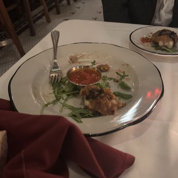Vincent Chiccos - Stuffed mushrooms. Couldn't wait to try before the pic, sorry! - Italian Near Me - Charleston, South Carolina Vincent Chiccos - Stuffed mushrooms. Couldn't wait to try before the pic, sorry! - Italian Near Me - Charleston, South Carolina