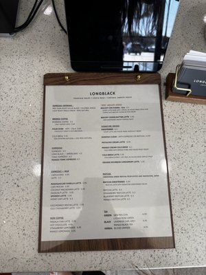 Menu photo 1 Long Black Coffee Fountain Valley, CA Menu photo 1 Long Black Coffee Fountain Valley, CA