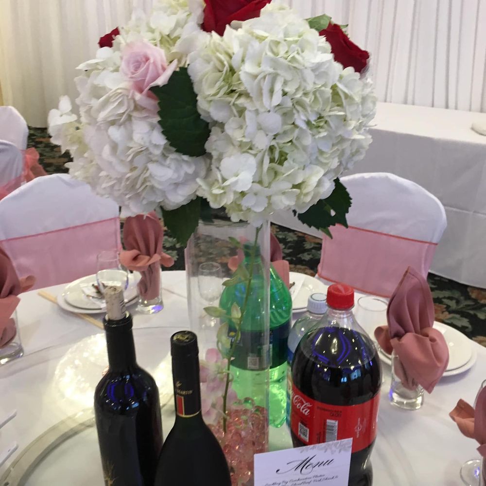 Lanny Bridal - centerpiece arrangement - Bridal Near Me - San Jose, California