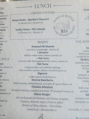 Menu photo 6 Alison New York, NY Menu photo 6 Alison New York, NY