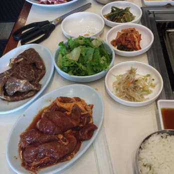 Sik Do Rak - Brisket, spicy pork, pork belly and seasoned short rib for me and my hunny - Korean Near Me - Honolulu, Hawaii