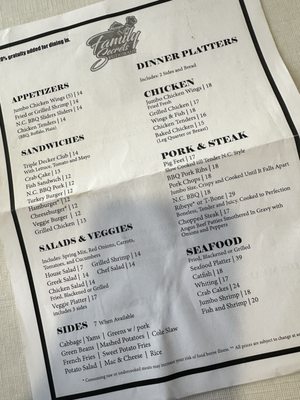 Menu photo 4 Family Secrets Restaurant Richmond, VA Menu photo 4 Family Secrets Restaurant Richmond, VA