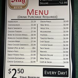 Cutter's Bar and Grill - Menu