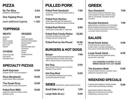 Menu photo 3 Swift 'n' Tasty Crossville, TN Menu photo 3 Swift 'n' Tasty Crossville, TN