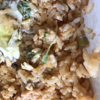 Pacific Catch - Fried rice? I think not. White rice with pink sauce. - Seafood Near Me - San Francisco, California