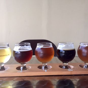 Half Batch Brewing - Sampler of their variety of brews - Breweries Near Me - Hendersonville, Tennessee