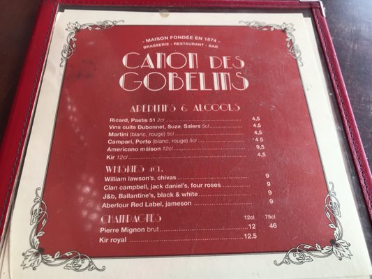 Menu photo 6 Le Canon des Gobelins Paris, 75