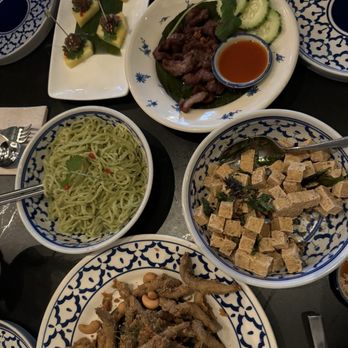 Pineapple Thai - Garlic smelt fish, golden T- cubes, - Thai Near Me - Cupertino, California